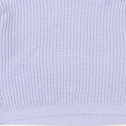 Missguided Womens Purple Scoop Neck Acrylic Pullover Jumper Size 14