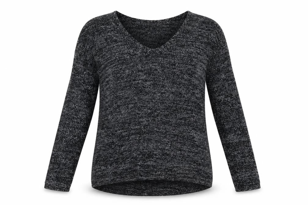 H&M Womens Black Scoop Neck Cotton Pullover Jumper Size S