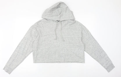 H&M Womens Grey Chlorofibre Pullover Hoodie Size L Pullover