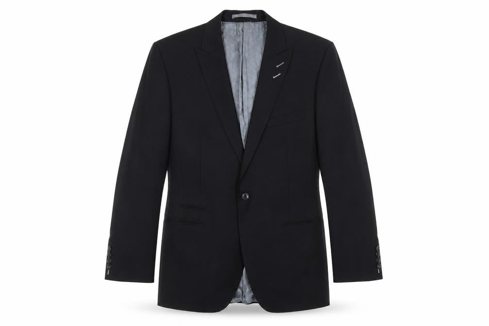 Red Herring Mens Black Polyester Jacket Suit Jacket Size 40 Regular