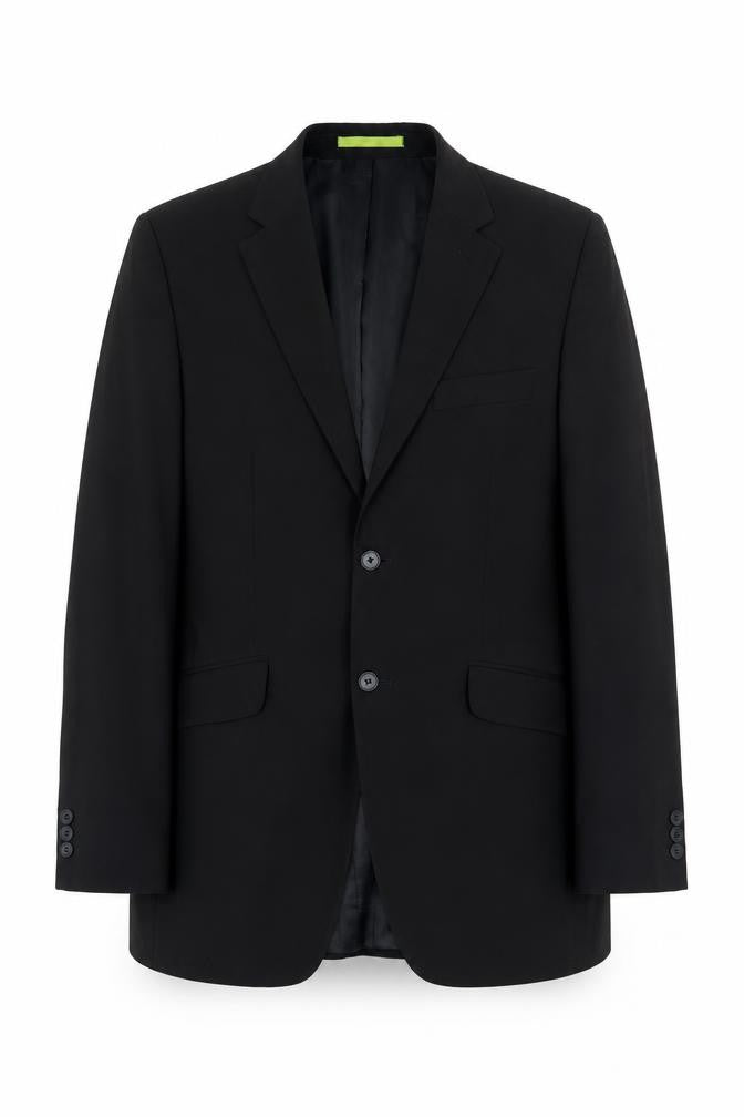 Burton Mens Black Wool Jacket Suit Jacket Size 38 Regular