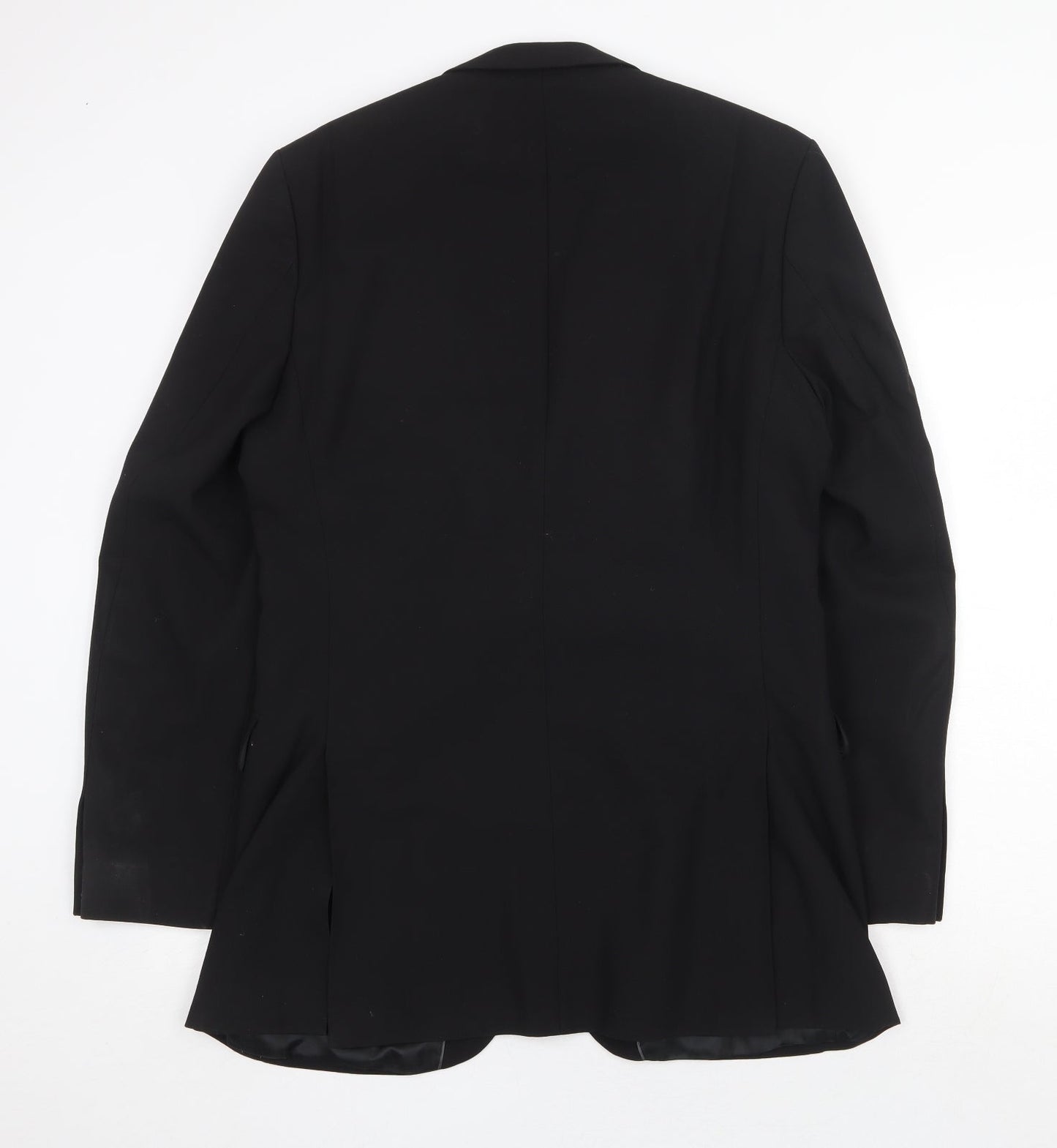 Burton Mens Black Wool Jacket Suit Jacket Size 38 Regular