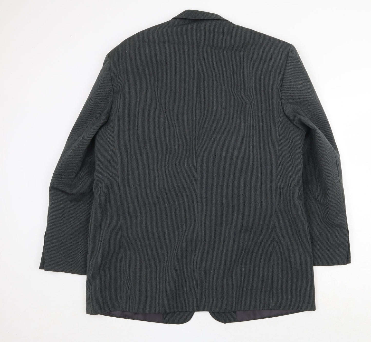 Victoria Mens Grey Polyester Jacket Suit Jacket Size 44 Regular