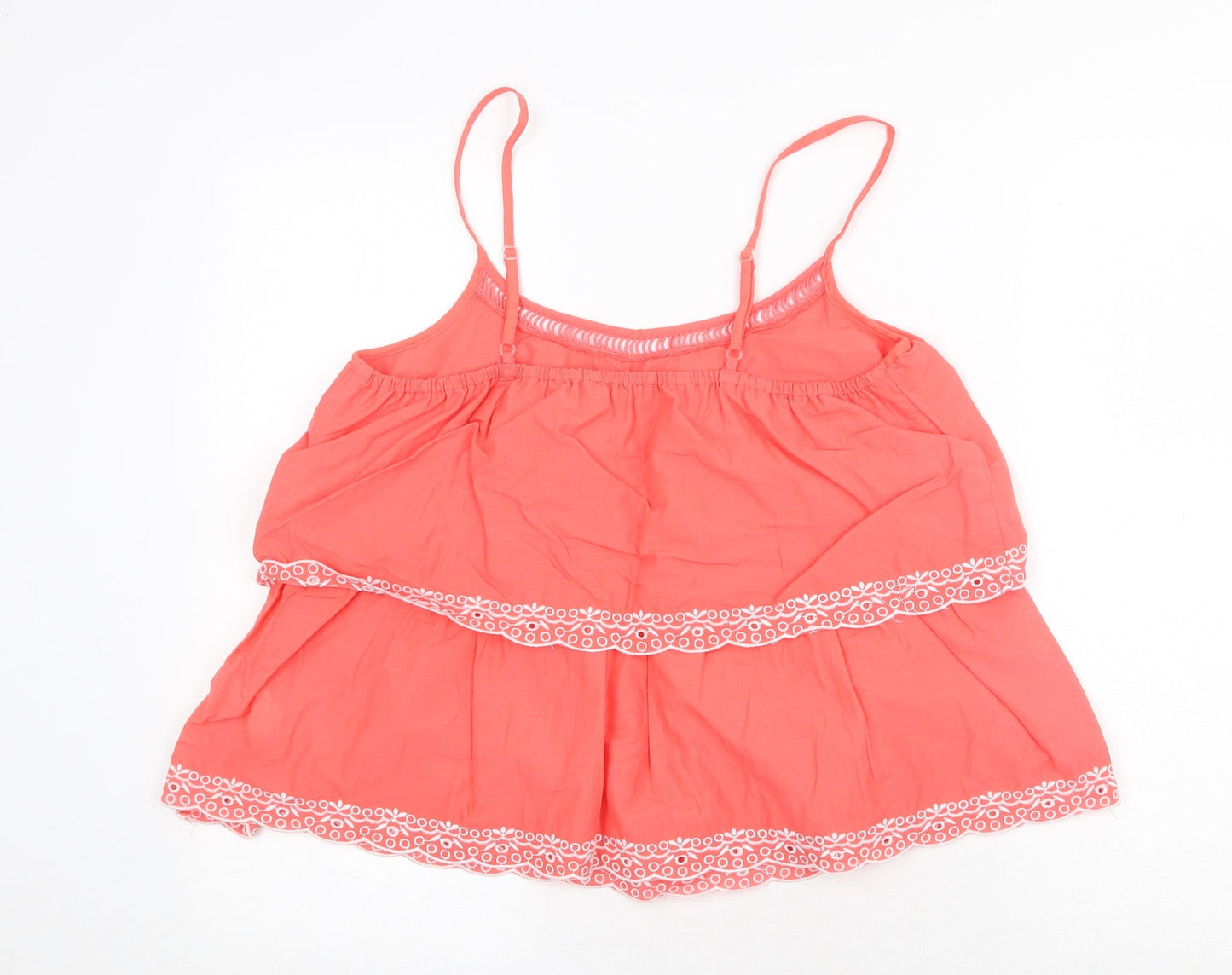 Atmos & Here Womens Pink 100% Cotton Basic Tank Size 8 Square Neck