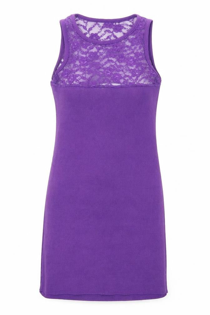 PK Clothing Womens Purple Polyester A-Line Size S Round Neck Pullover