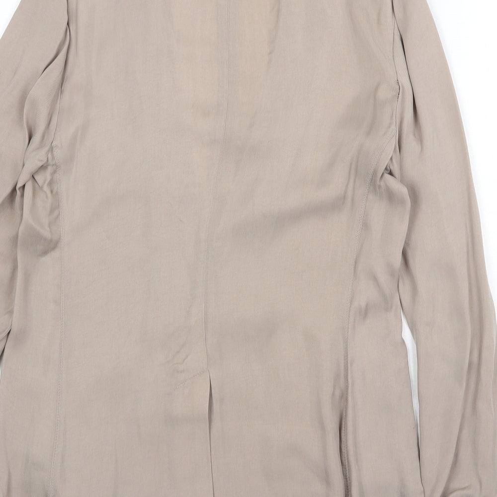 Marks and Spencer Womens Beige Jacket Blazer Size 8 Button