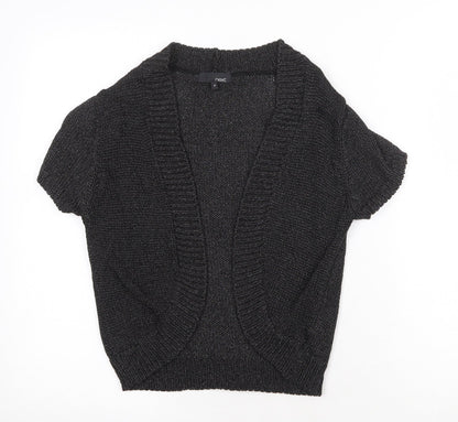 Next Womens Grey V-Neck Viscose Cardigan Jumper Size 10