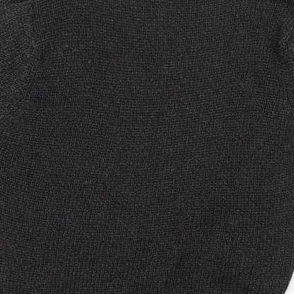 Next Womens Grey V-Neck Viscose Cardigan Jumper Size 10