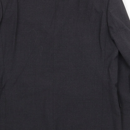 Armando Mens Grey Wool Jacket Suit Jacket Size 42 Regular