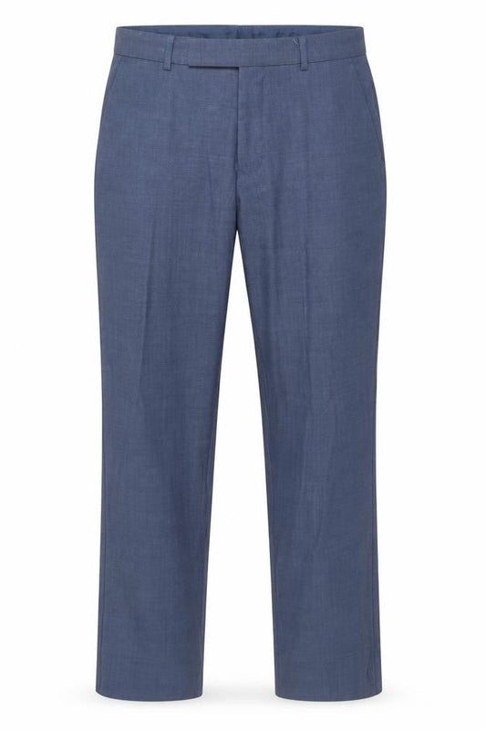 Matalan Mens Blue Polyester Dress Pants Trousers Size 32 in Regular Zip