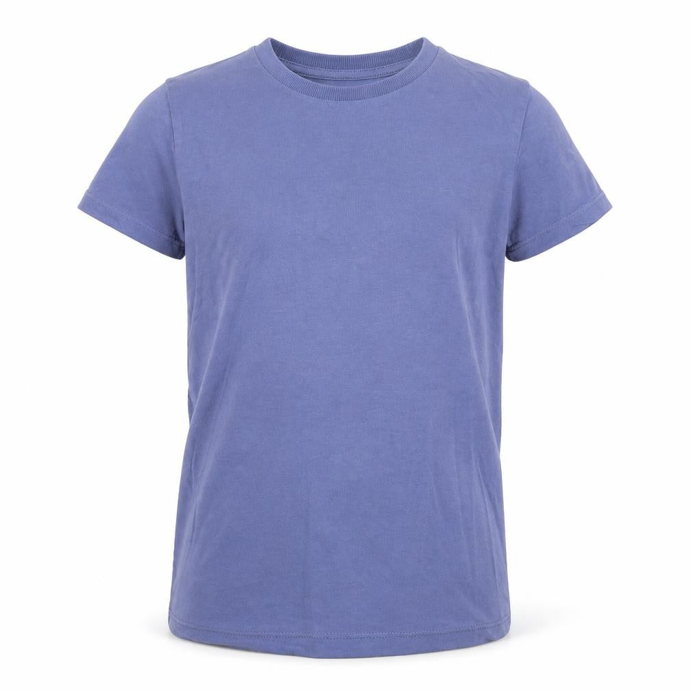 Matalan Boys Blue 100% Cotton Basic T-Shirt Size 8 Years Round Neck Pullover