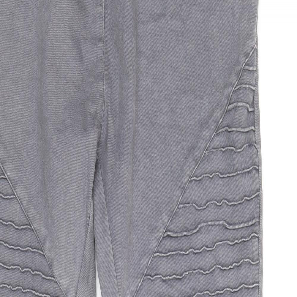 sheilay Womens Grey Cotton Jegging Jeans Size L Regular