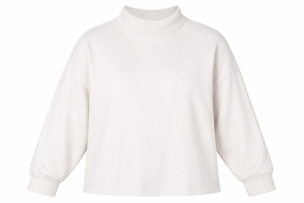 New Look Womens Pink Mock Neck Viscose Pullover Jumper Size L