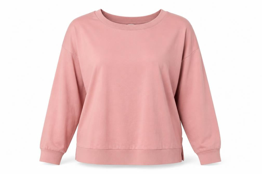 Bershka Womens Pink Polyester Pullover Sweatshirt Size L Pullover