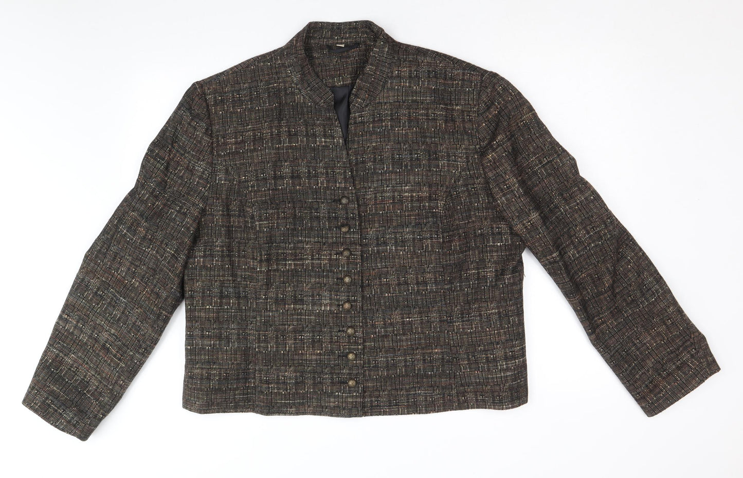 EWM Womens Grey Jacket Blazer Size 20 Button