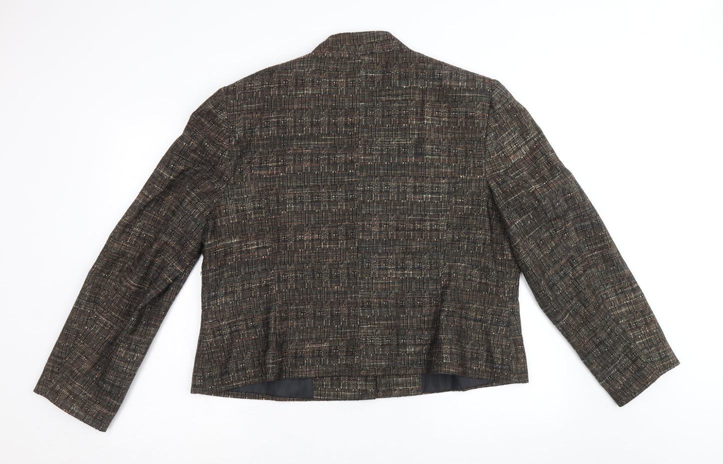 EWM Womens Grey Jacket Blazer Size 20 Button