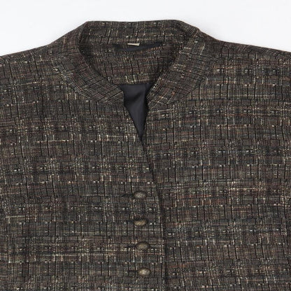EWM Womens Grey Jacket Blazer Size 20 Button