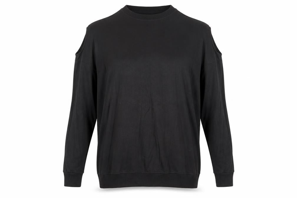 River Island Womens Grey Viscose Pullover Sweatshirt Size 10 Pullover - Cold Shoulder