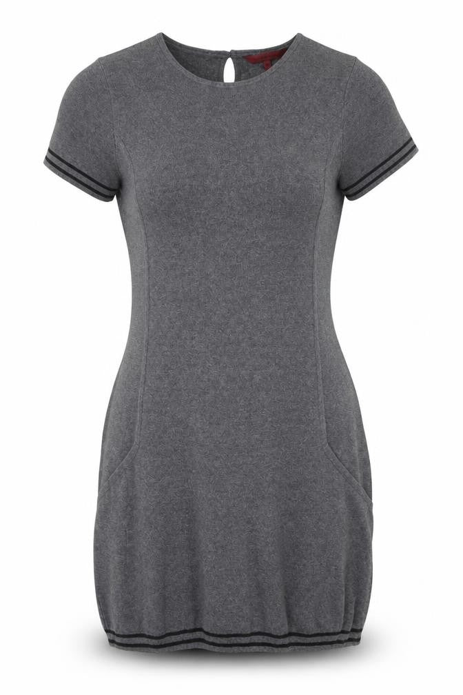 John Richmond Womens Grey Polyester A-Line Size 12 Round Neck Button