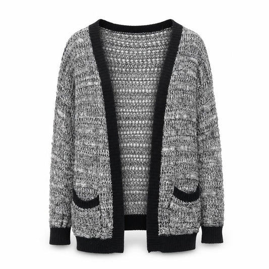 George Womens Grey V-Neck Acrylic Cardigan Jumper Size 10