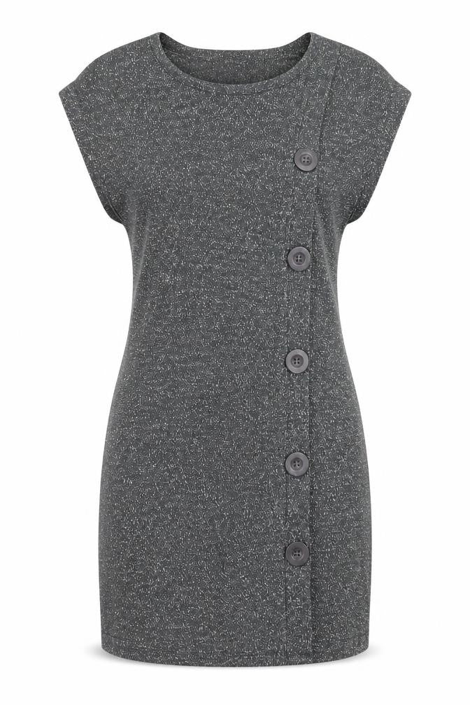 Original Womens Grey Acrylic A-Line Size M Round Neck Pullover