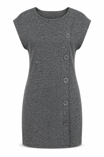 Original Womens Grey Acrylic A-Line Size M Round Neck Pullover
