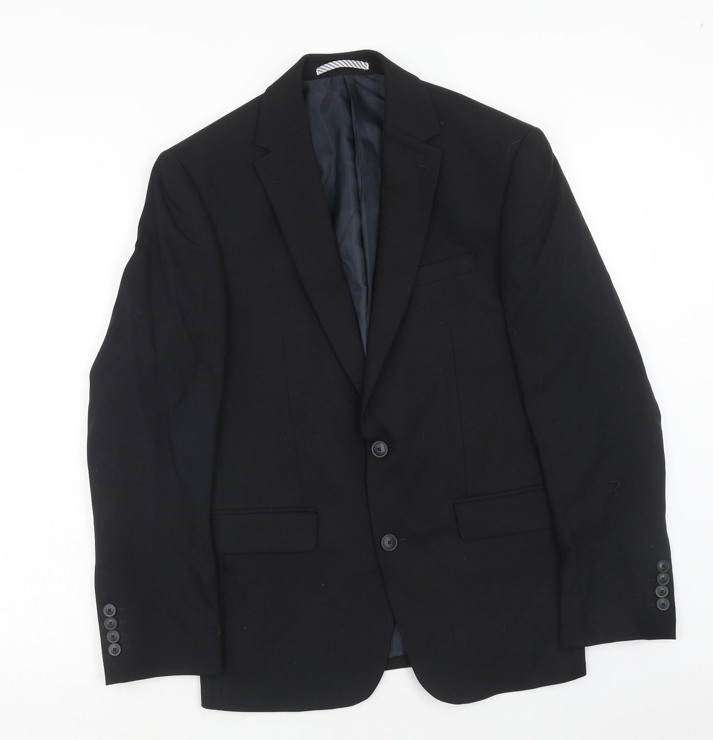 NEXT Mens Blue Wool Jacket Suit Jacket Size 36 Regular