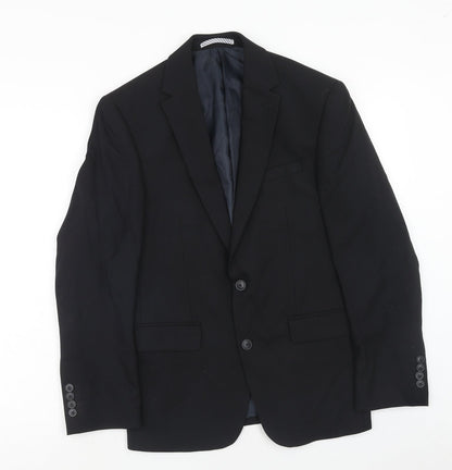 Next Mens Blue Wool Jacket Suit Jacket Size 36 Regular