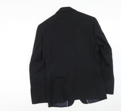 Next Mens Blue Wool Jacket Suit Jacket Size 36 Regular