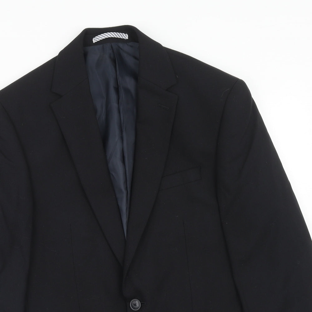 NEXT Mens Blue Wool Jacket Suit Jacket Size 36 Regular