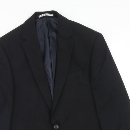 Next Mens Blue Wool Jacket Suit Jacket Size 36 Regular