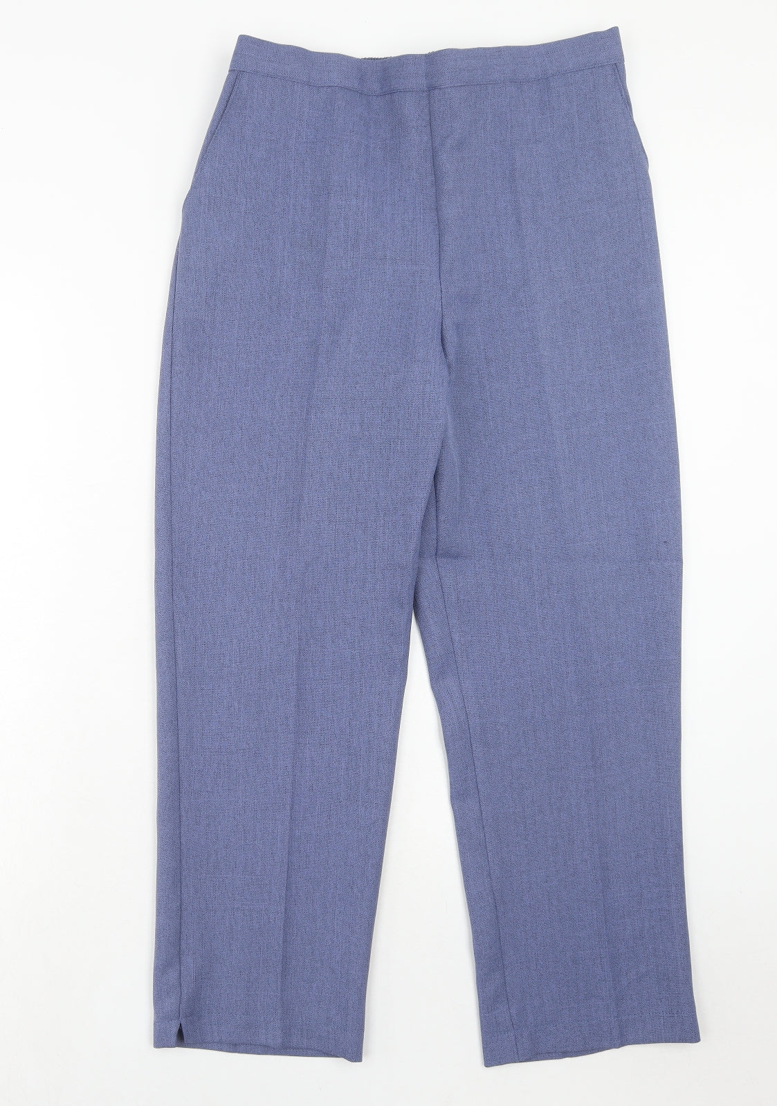 Arista Womens Blue Polyester Trousers Size 14 Regular