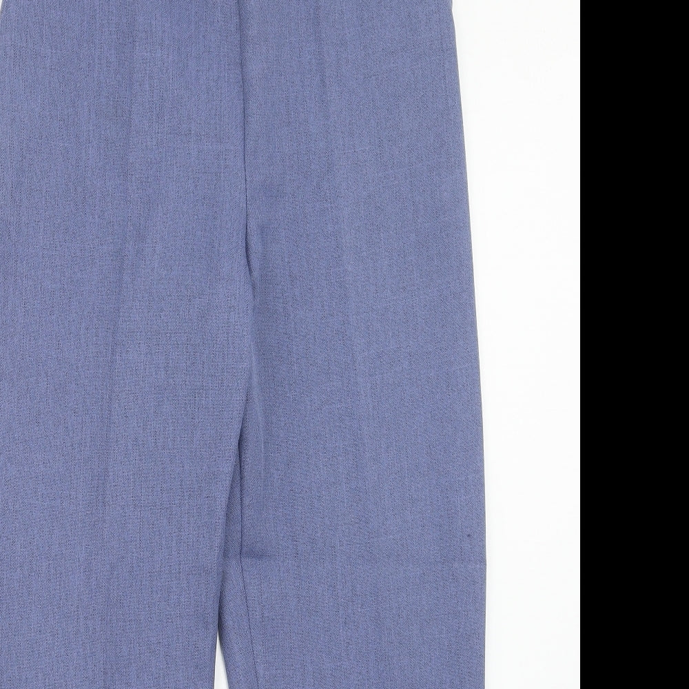 Arista Womens Blue Polyester Trousers Size 14 Regular