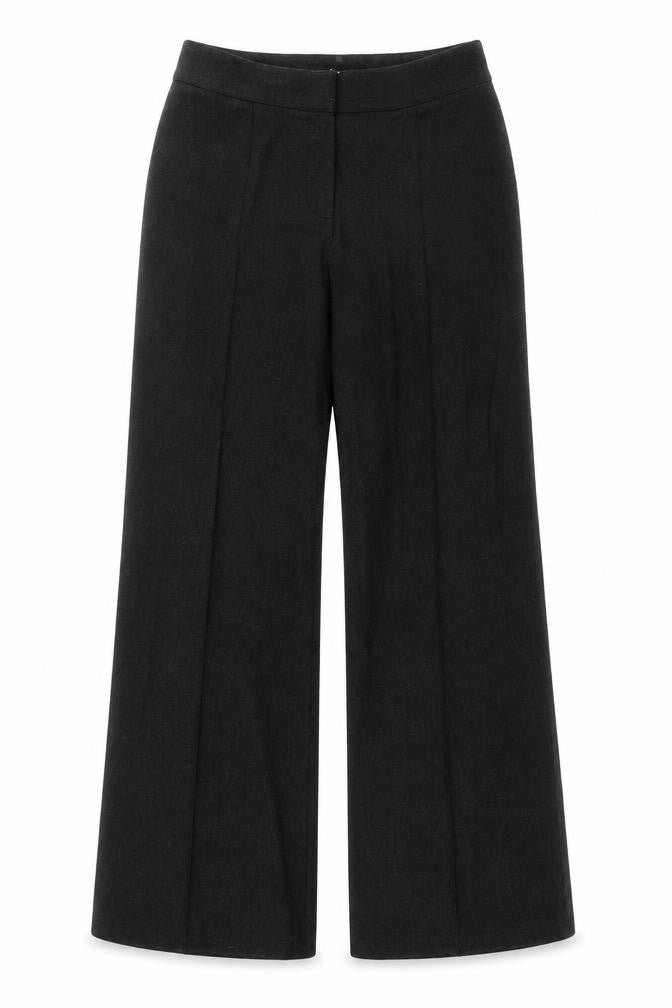 Per Una Womens Grey Polyester Trousers Size 10 Regular Hook & Eye