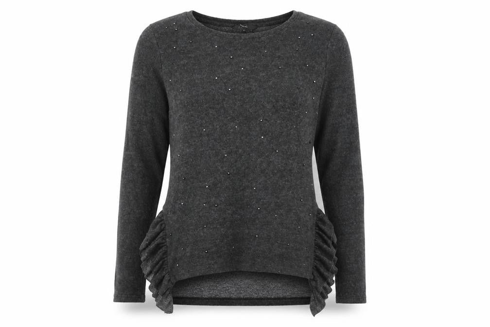 NEXT Womens Grey Boat Neck Polyester Pullover Jumper Size 8