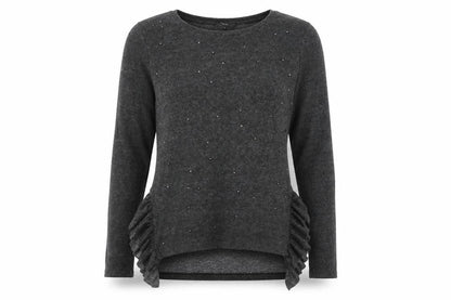 Next Womens Grey Boat Neck Polyester Pullover Jumper Size 8