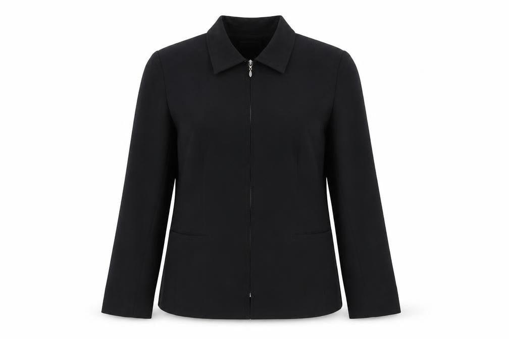 Bonmarché Womens Black Jacket Size 12 Zip