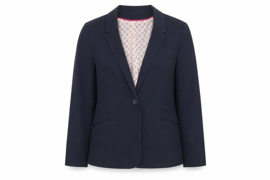 ASOS Womens Blue Polyacrylate Fibre Jacket Blazer Size 14