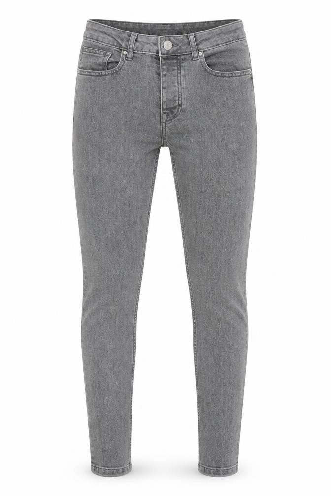 Denim & Co. Mens Grey Cotton Skinny Jeans Size 32 in Extra-Slim Zip
