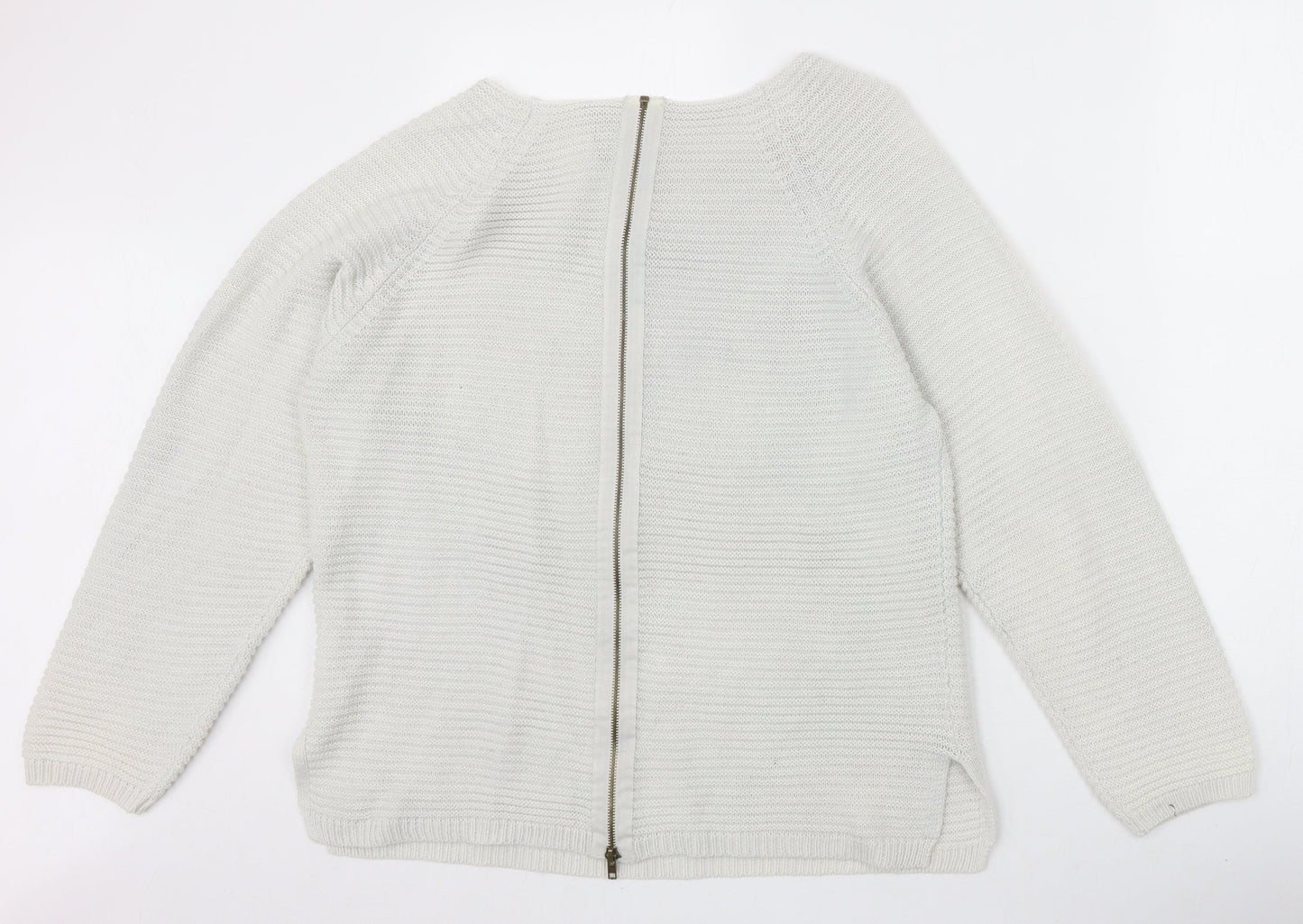 Intuition Womens Ivory Scoop Neck Acrylic Pullover Jumper Size 16 - Size 16/18