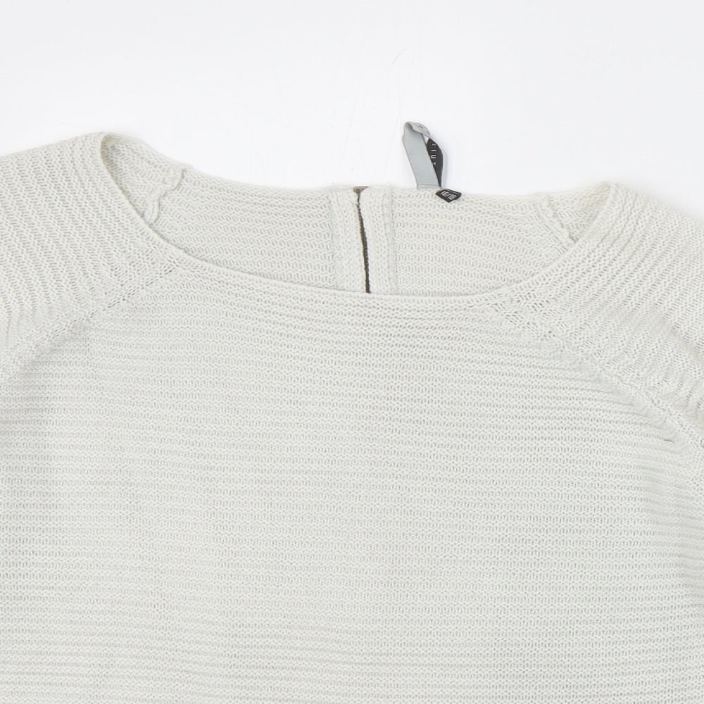 Intuition Womens Ivory Scoop Neck Acrylic Pullover Jumper Size 16 - Size 16/18