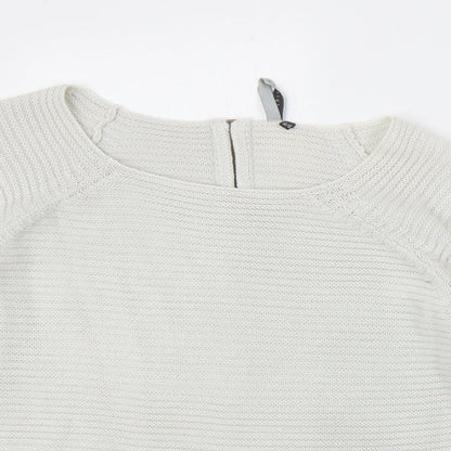 Intuition Womens Ivory Scoop Neck Acrylic Pullover Jumper Size 16 - Size 16/18