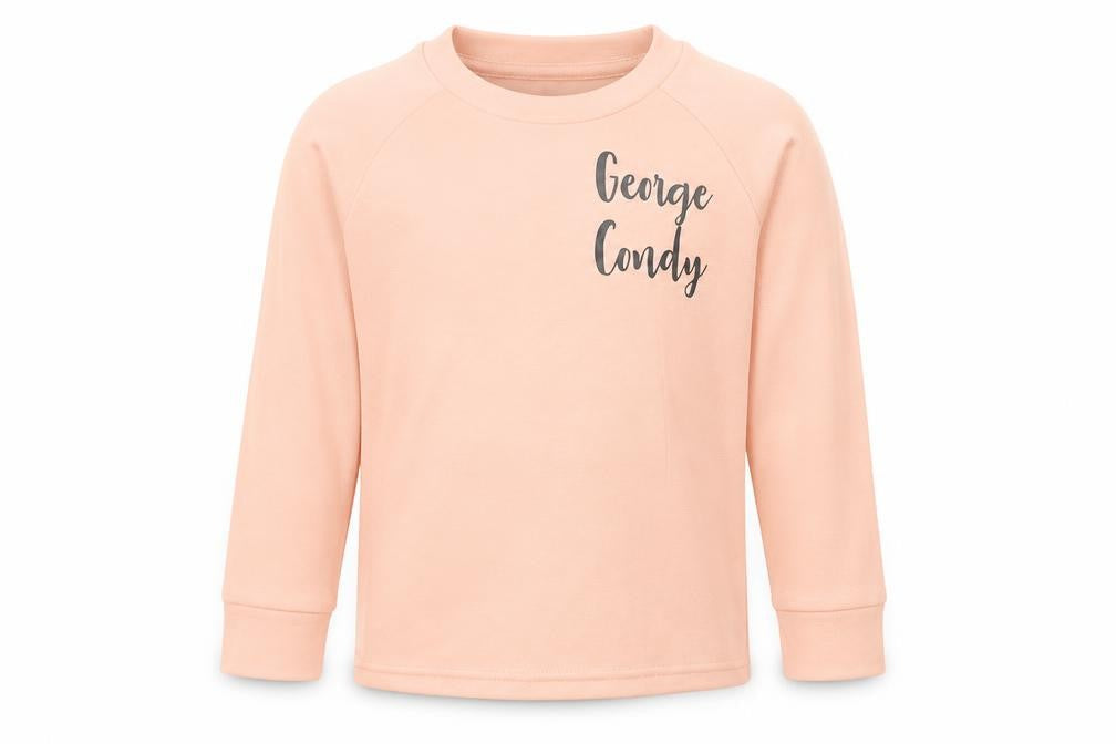 Preworn Girls Pink 100% Cotton Pullover Sweatshirt Size 2-3 Years Pullover