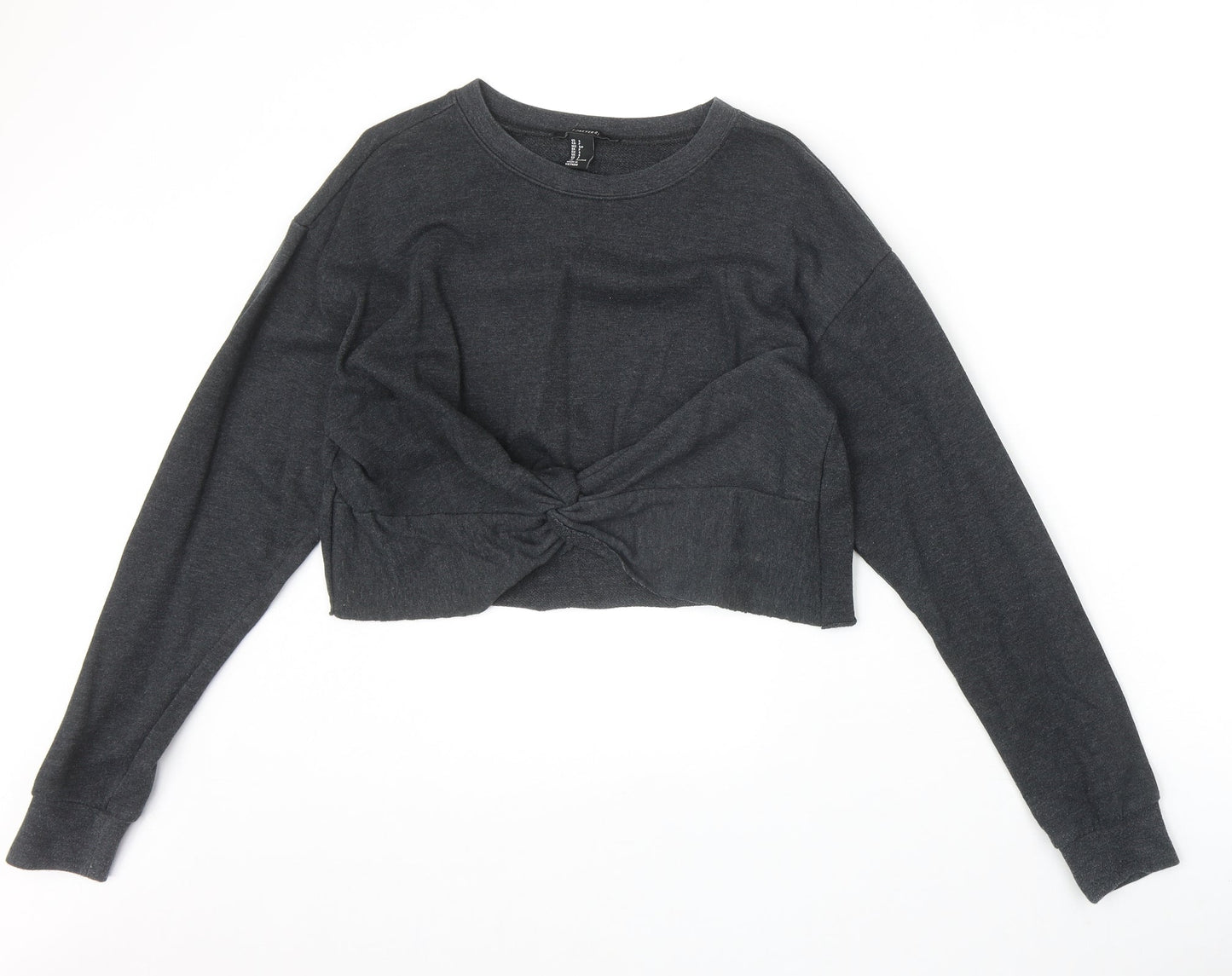FOREVER 21 Womens Grey Polyester Pullover Sweatshirt Size S Pullover