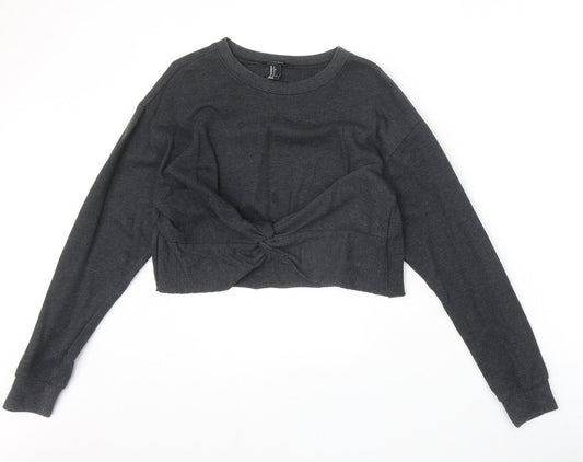 FOREVER 21 Womens Grey Polyester Pullover Sweatshirt Size S Pullover