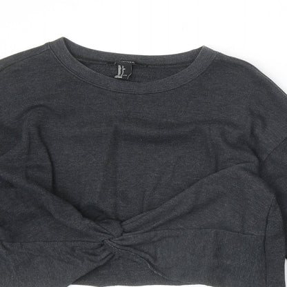 Forever 21 Womens Grey Polyester Pullover Sweatshirt Size S Pullover
