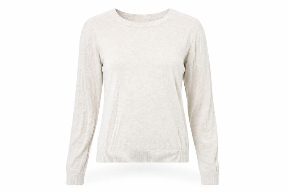 ASOS Womens Beige Round Neck Viscose Pullover Jumper Size 8
