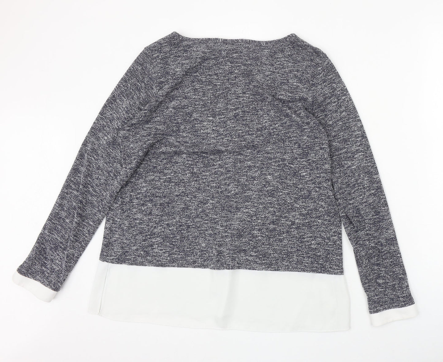 Wallis Womens Blue Boat Neck Polyester Pullover Jumper Size 12
