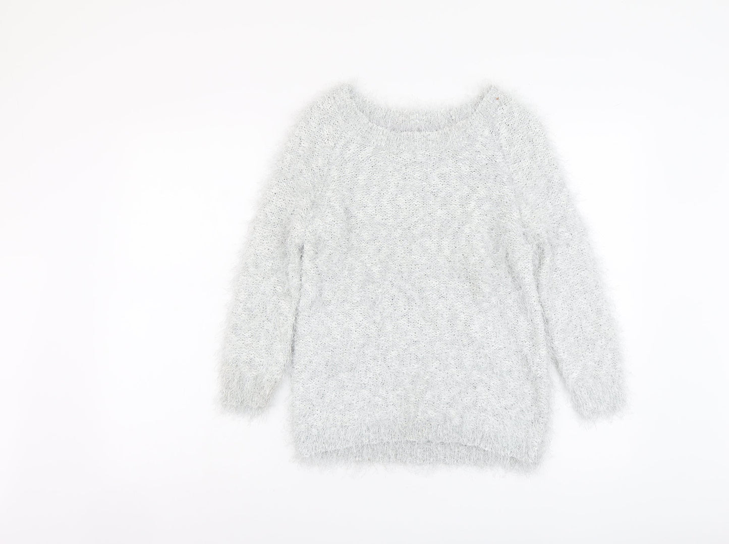 Debenhams Womens Blue Boat Neck Polyester Pullover Jumper Size 12