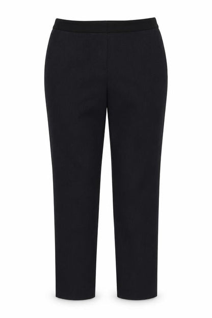Papaya Womens Black Polyester Chino Trousers Size 10 L31 in Regular Button